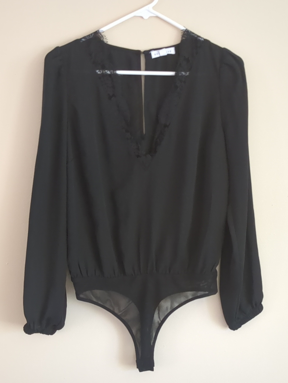 Small Black Socialite Bodysuit
